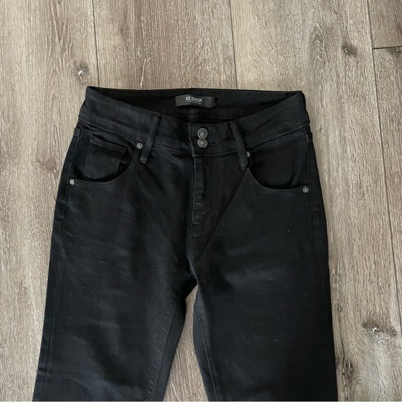 Hudson Ladies' Slim Straight Leg Jean Black Size 4 - Picture 7 of 14